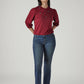 Women's 725 Dark Blue Slim Bootcut Fit High Rise Jeans - 4825a125-aa82-46a0-8418-e37a5cba081d View