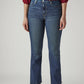 Women's 725 Dark Blue Slim Bootcut Fit High Rise Jeans - a1361d76-c1d3-429f-95de-e493501ce5f8 View