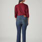 Women's 725 Dark Blue Slim Bootcut Fit High Rise Jeans - fe5cfb31-ca6d-4528-9125-604aca37962c View