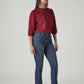 Women's 725 Dark Blue Slim Bootcut Fit High Rise Jeans - 6738bfc7-a197-4574-bd57-b8f89965a8d8 View