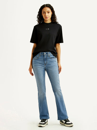 levi's Women's 725 Blue Bootcut Fit High Rise Jeans-picture-28