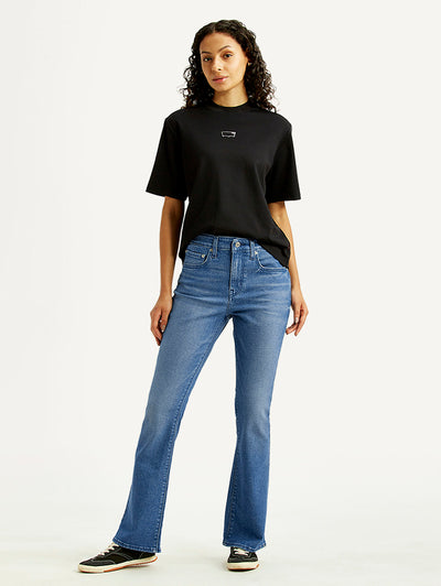 Women's 725 Blue Bootcut Fit High Rise Jeans-image-40