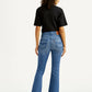 Women's 725 Blue Bootcut Fit High Rise Jeans - Back View