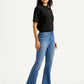 Women's 725 Blue Bootcut Fit High Rise Jeans - Side View