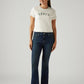 Women's 725 Dark Blue Bootcut Fit High Rise Jeans - Front View