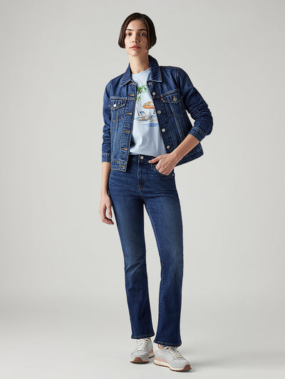 levi's Women's 725 Blue Bootcut Fit High Rise Jeans-picture-28