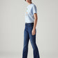Women's 725 Blue Bootcut Fit High Rise Jeans - Side View