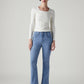 Women's 725 Light Blue Bootcut Fit High Rise Jeans - Front View
