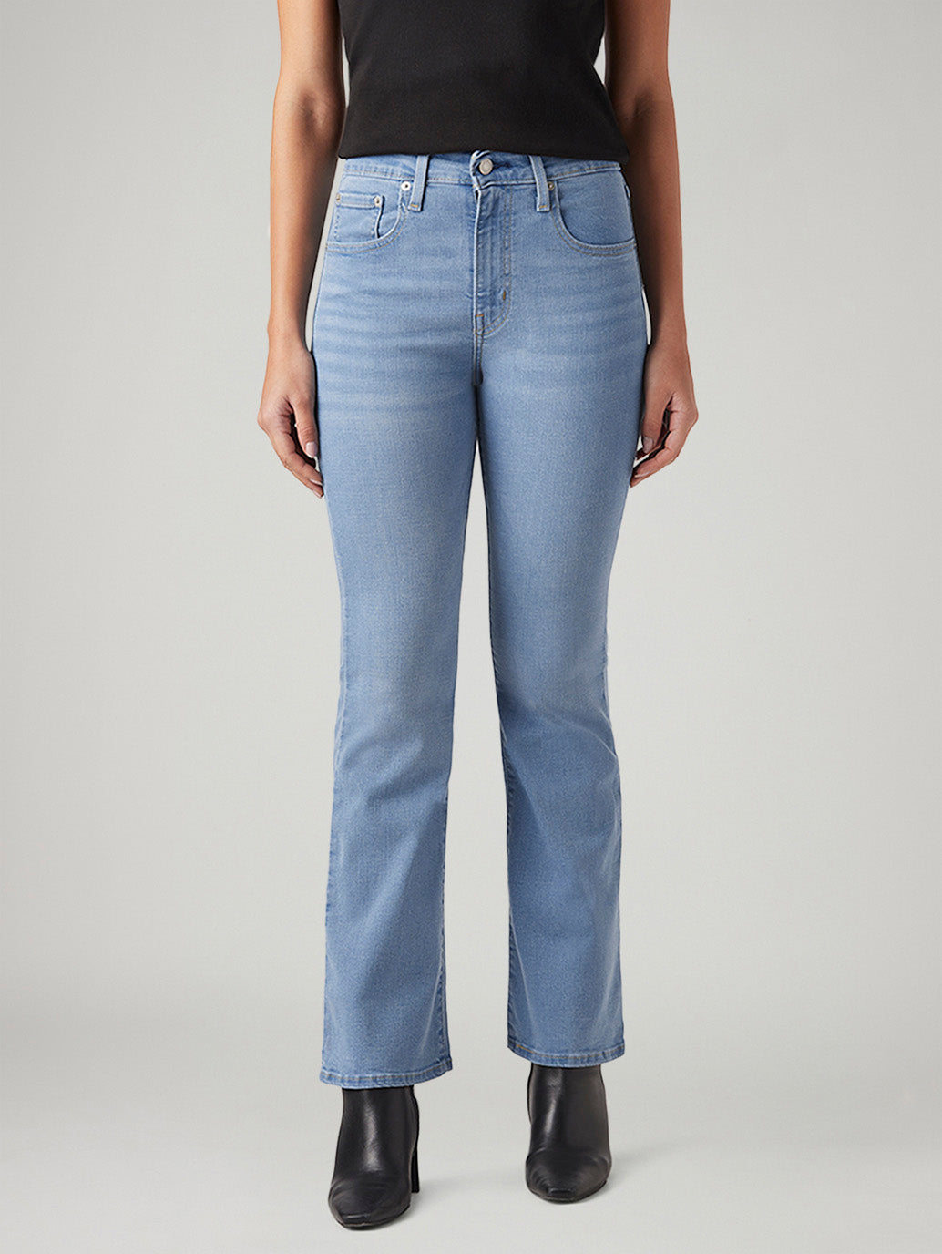 Womens 725 High Rise Flared Fit Cotton Stretch blend Jeans - 43f12245-245e-4648-8ff7-9ee9ba2f48ef View