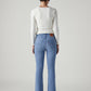 Women's 725 Light Blue Bootcut Fit High Rise Jeans - Back View