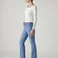 Women's 725 Light Blue Bootcut Fit High Rise Jeans - Side View