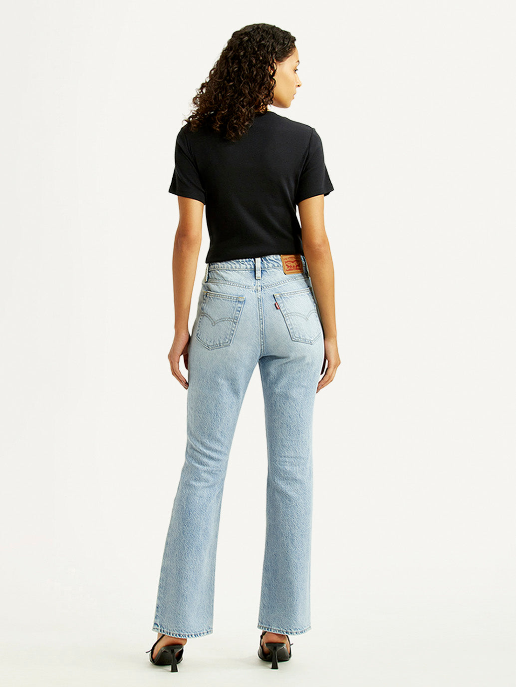 Women's 725 Light Indigo Bootcut Fit Mid Rise Jeans - Back View
