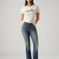 Women's 725 Blue Bootcut Fit High Rise Jeans - Styleshot View