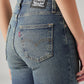 Women's 725 Blue Bootcut Fit High Rise Jeans - Detail View