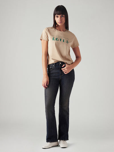 Women's 725 Dark Blue Bootcut Fit High Rise Jeans