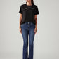 Women's 725 Dark Blue Bootcut Fit High Rise Tinted Jeans - Styleshot View
