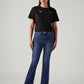 Women's 725 Dark Blue Bootcut Fit High Rise Tinted Jeans - Front View