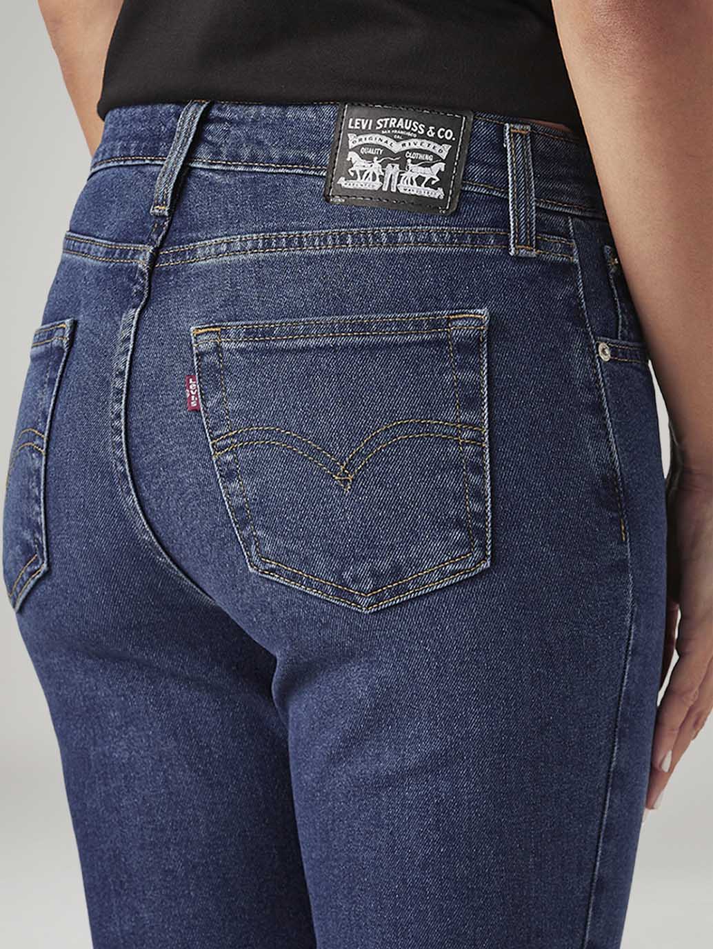 Women's 725 Dark Indigo Bootcut Fit High Rise Tinted Jeans - 20 View