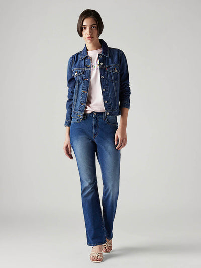 levi's Women's 725 Blue Bootcut Fit High Rise Jeans-picture-42