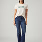 Women's 725 Dark Blue Bootcut Fit High Rise Jeans - Styleshot View