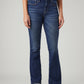Women's 725 Dark Blue Bootcut Fit High Rise Jeans - Front View