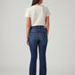 Women's 725 Dark Blue Bootcut Fit High Rise Jeans - Back View