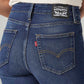 Women's 725 Dark Blue Bootcut Fit High Rise Jeans - Detail View