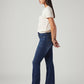 Women's 725 Dark Blue Bootcut Fit High Rise Jeans - Side View