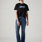 Women's 725 Blue Bootcut Fit High Rise Tinted Jeans - Styleshot View