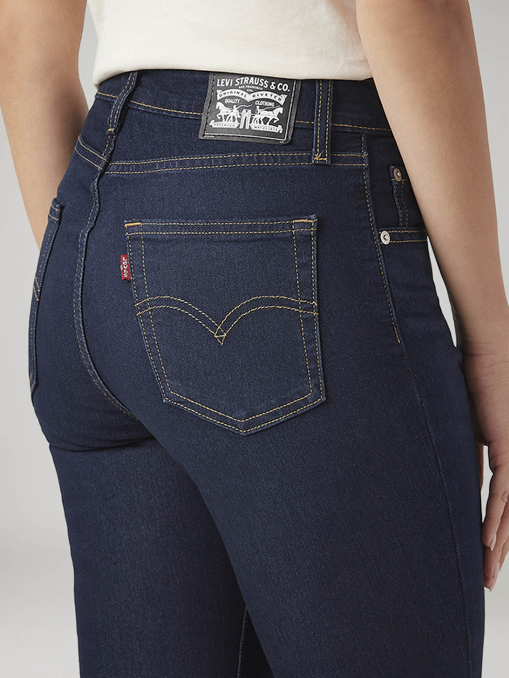 Women's 725 Navy Bootcut Fit High Rise Jeans - 20 View