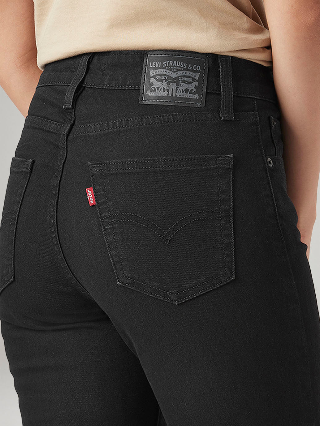 Women's 725 Black Bootcut Fit High Rise Jeans - 20 View