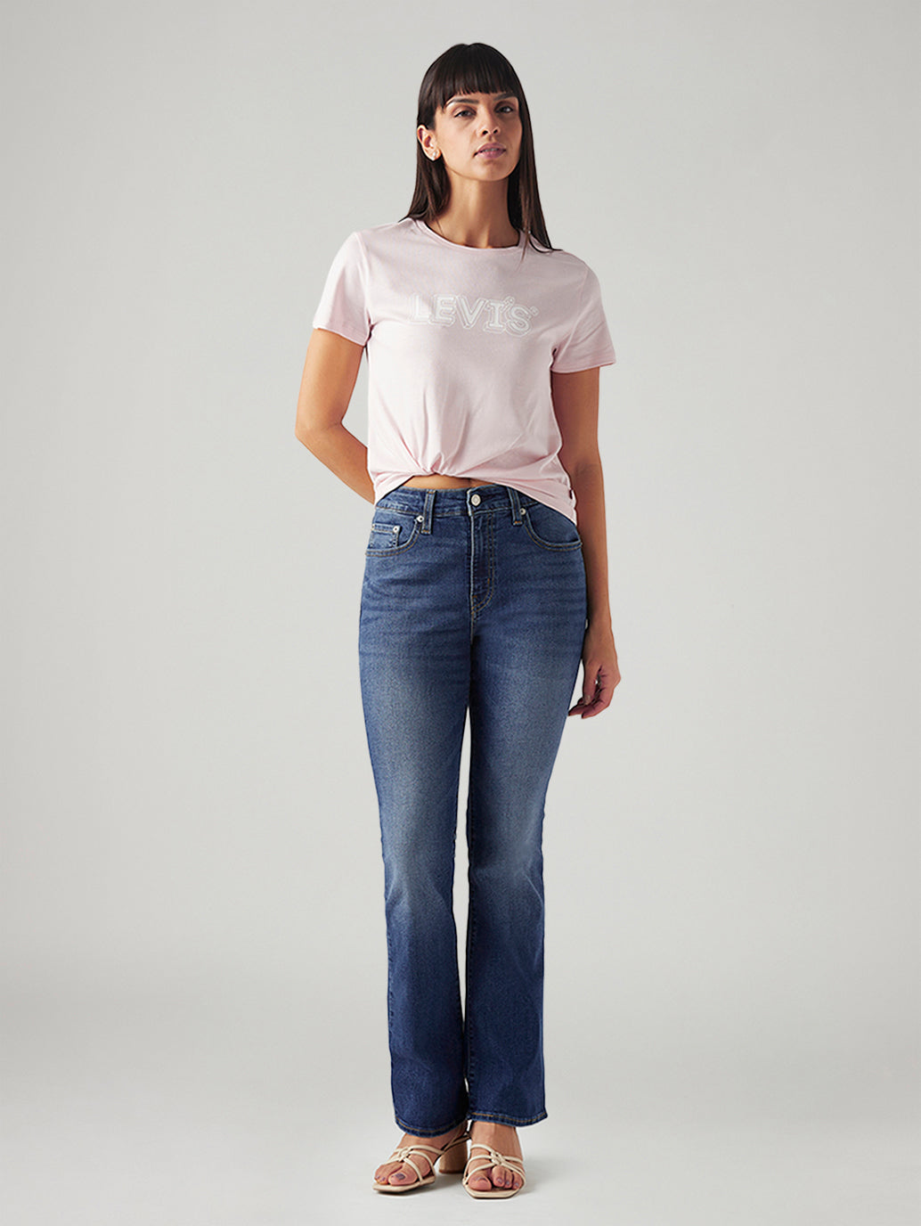 Women's 725 Med Indigo Bootcut Fit High Rise Jeans