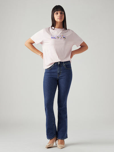 Women's 725 Blue Bootcut Fit High Rise Jeans