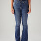 Women's 725 Blue Bootcut Fit High Rise Jeans - Front View