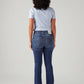Women's 725 Blue Bootcut Fit High Rise Jeans - Back View