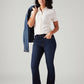 Women's 725 Dark Blue Bootcut Fit High Rise Jeans - Styleshot View