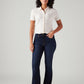 Women's 725 Dark Blue Bootcut Fit High Rise Jeans - Front View