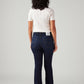 Women's 725 Dark Blue Bootcut Fit High Rise Jeans - Back View