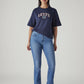 Women's 725 Blue Bootcut Fit High Rise Jeans - Styleshot View