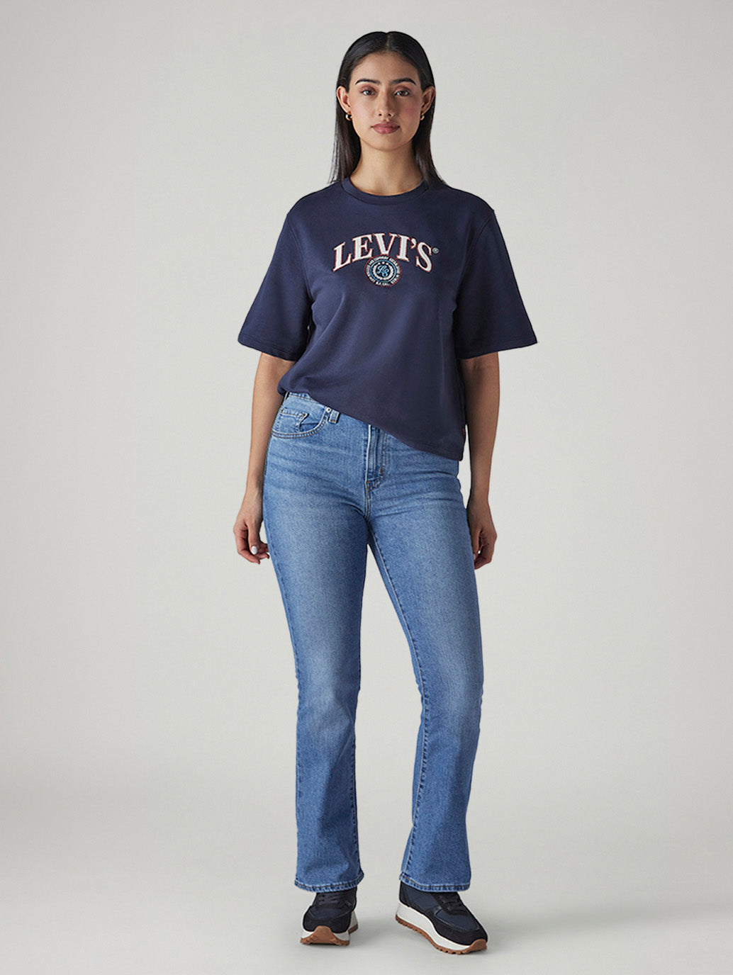 Women's 725 Blue Bootcut Fit High Rise Jeans