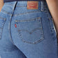 Women's 725 Blue Bootcut Fit High Rise Jeans - Detail View