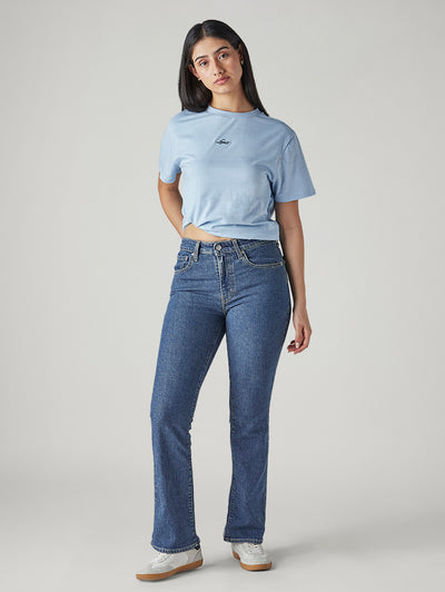 levi's Women's 725 Blue Bootcut Fit High Rise Jeans-picture-43