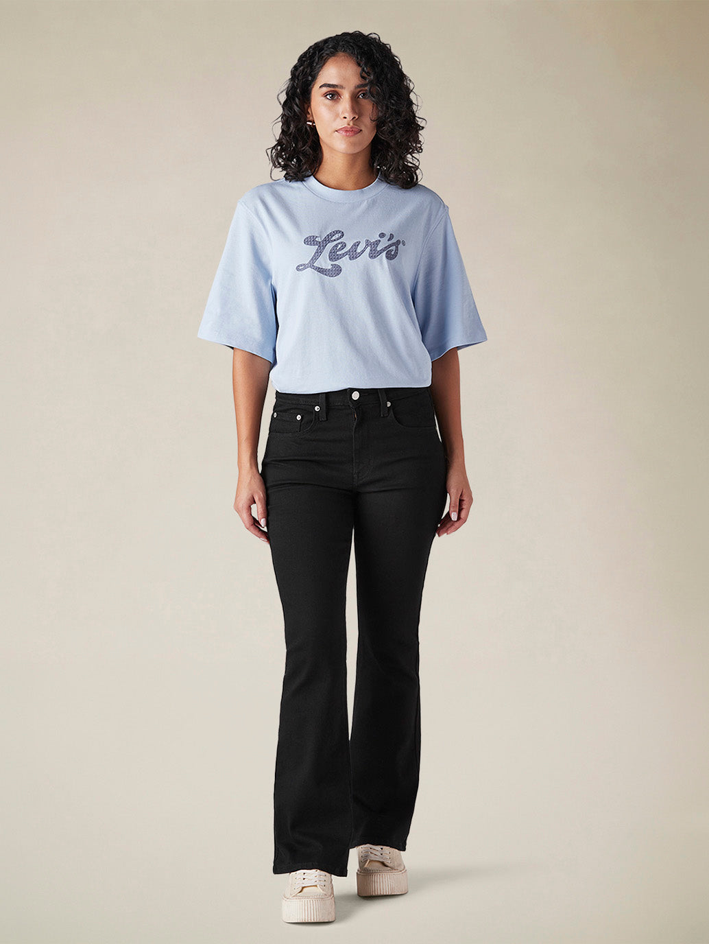 Womens 725 High Rise Flared Fit Cotton Stretch blend Jeans - be252c6a-1d71-4834-bdb3-62dc87723ca1 View