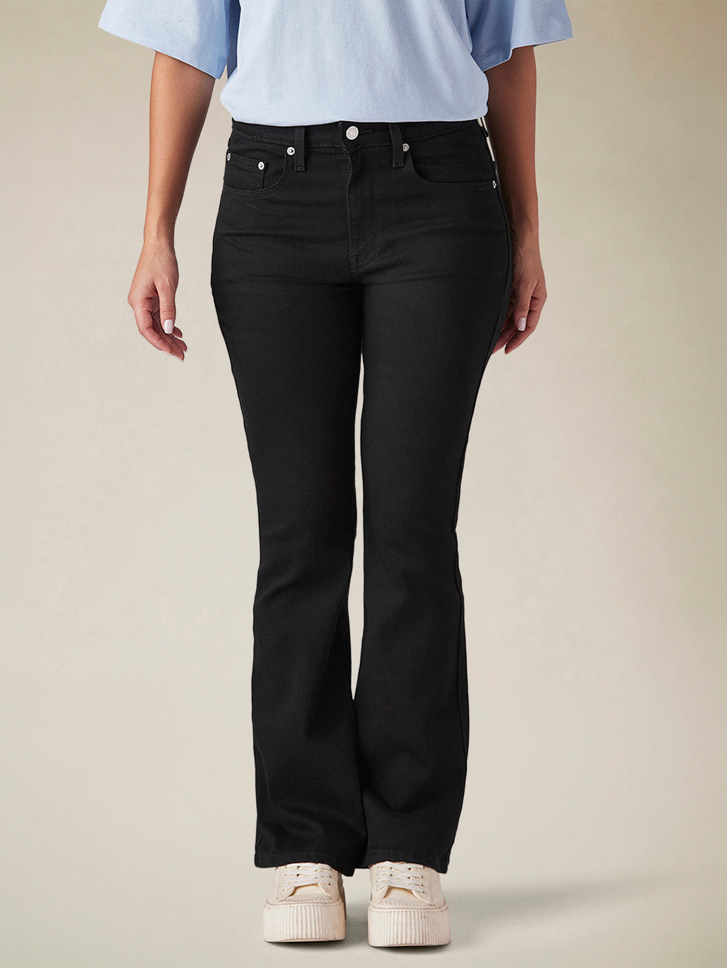 Womens 725 High Rise Flared Fit Cotton Stretch blend Jeans - 97c0a1aa-2871-4b15-8695-7272544d50ce View