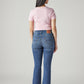 Women's 725 Blue Bootcut Fit Mid Rise Jeans - Back View