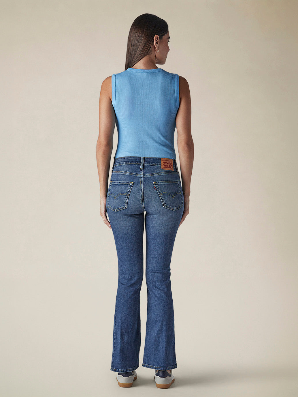 Women's 725 Blue Bootcut Fit Mid Rise Jeans - a97d6d10-099d-4e99-a6a9-8e25f7b41d14 View