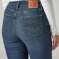 Women's 725 Dark Blue Bootcut Fit Mid Rise Jeans - 20Detail View