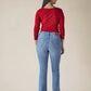 Womens 725 High Rise Flared Fit Cotton Stretch blend Jeans - Back View