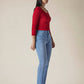 Womens 725 High Rise Flared Fit Cotton Stretch blend Jeans - Side View