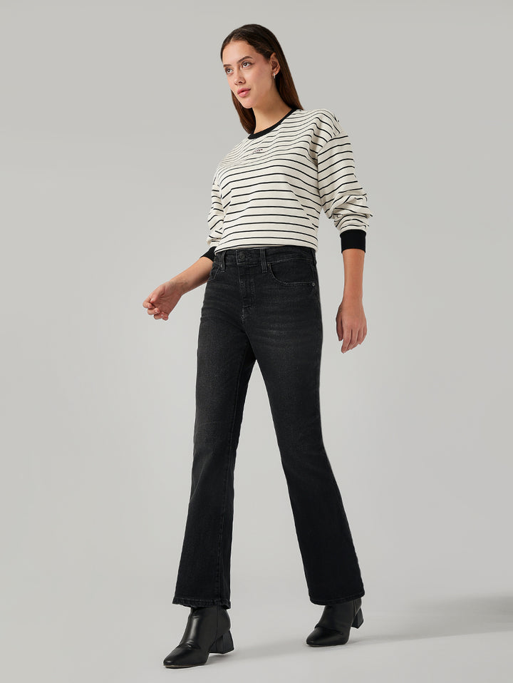 Women's 725 Black Bootcut Fit High Rise Jeans